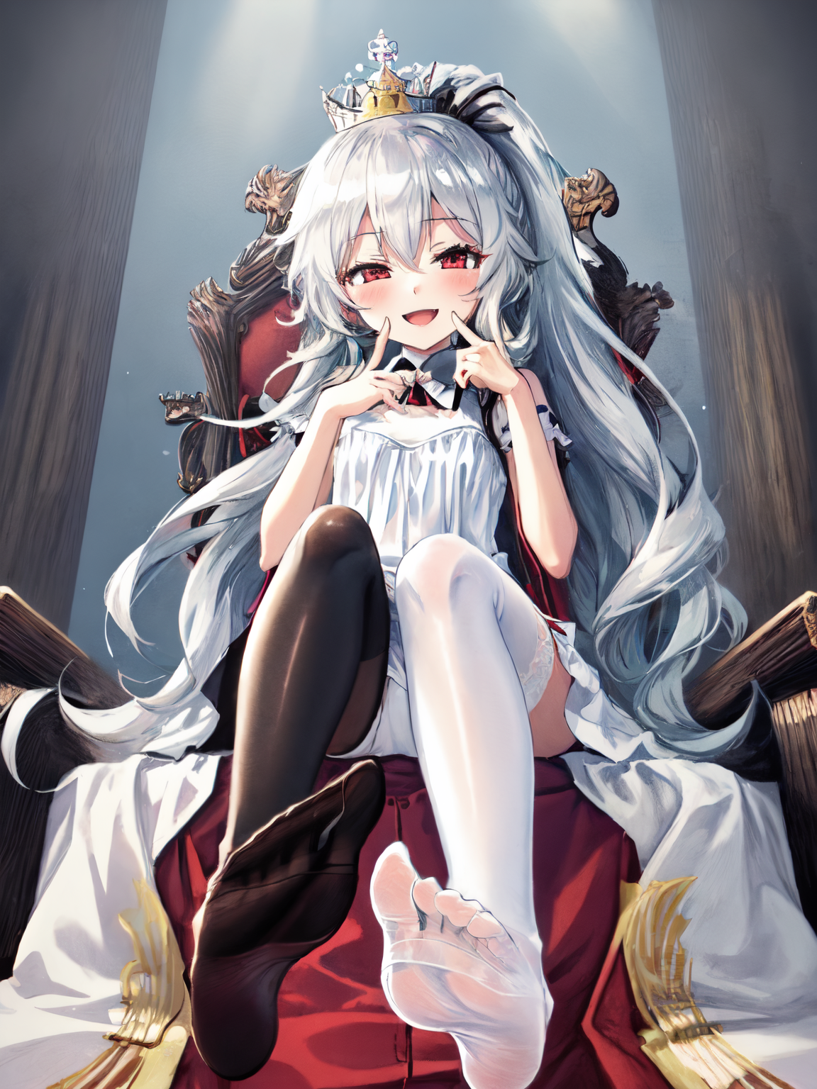 04006-1805490517-1girl, white long hair,red eyes,high ponytail,[nsfw],foot fetish_((masterpiece)), (best quality_1.2),(very fine 8K CG wallpaper1.png